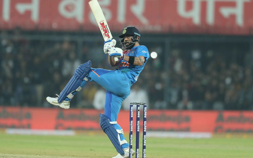 Twitter reacts to Virat Kohli hitting ‘Nataraja’ six to finish Indore T20I in style