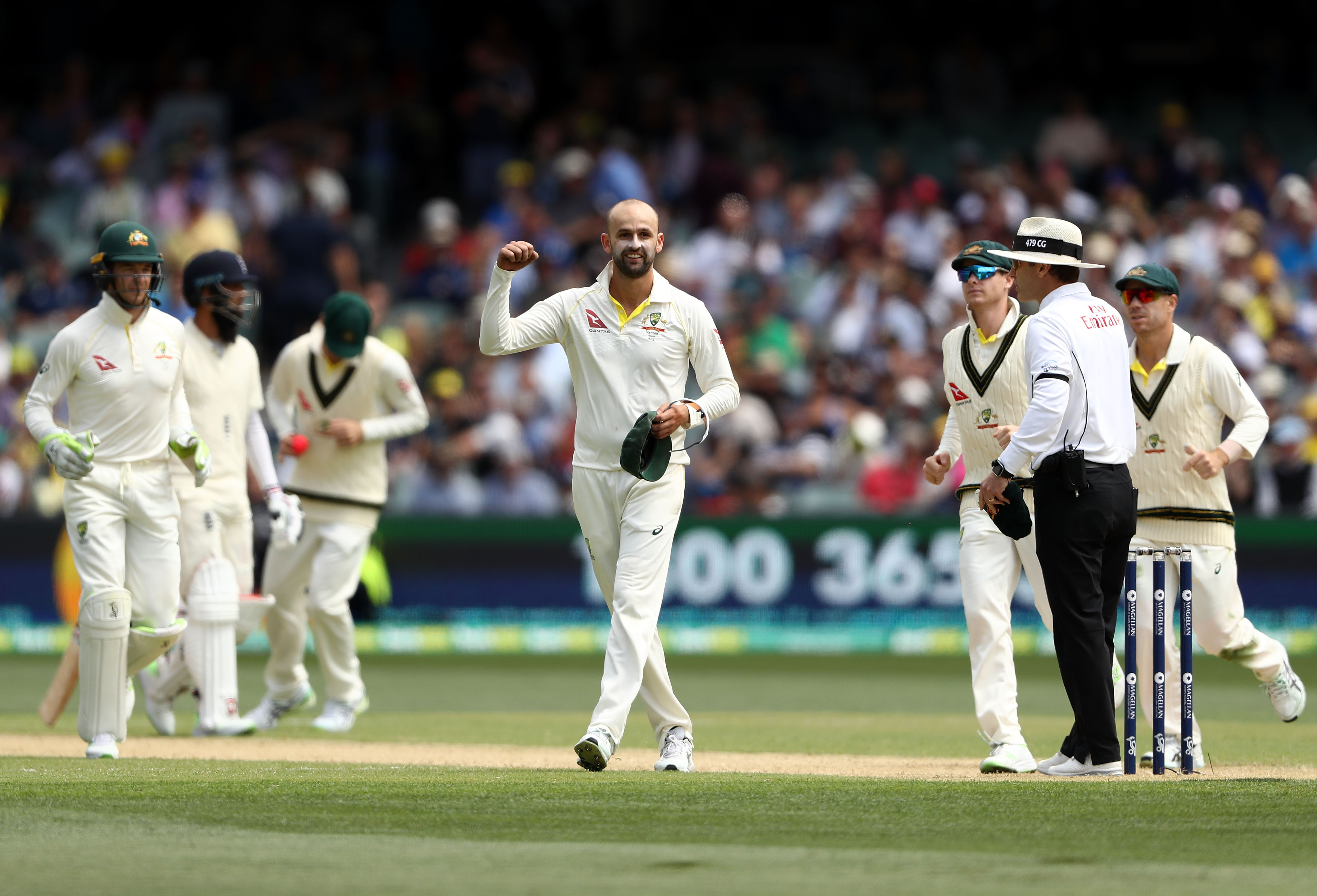 Twitter reacts to Nathan Lyon recreating Moeen Ali catch against Mark Stoneman