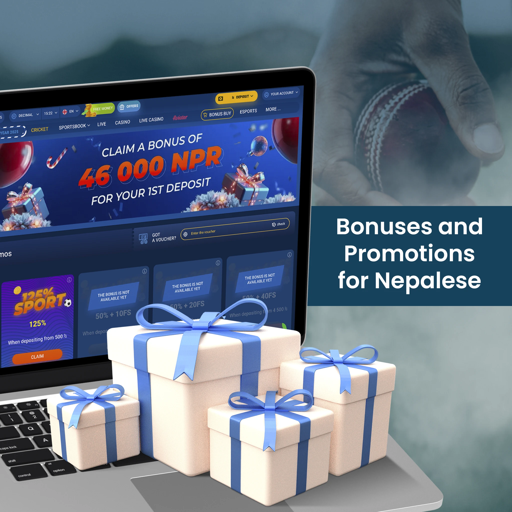 The size and withdrawal terms of the bonus can be a deciding factor in choosing a cricket betting site.