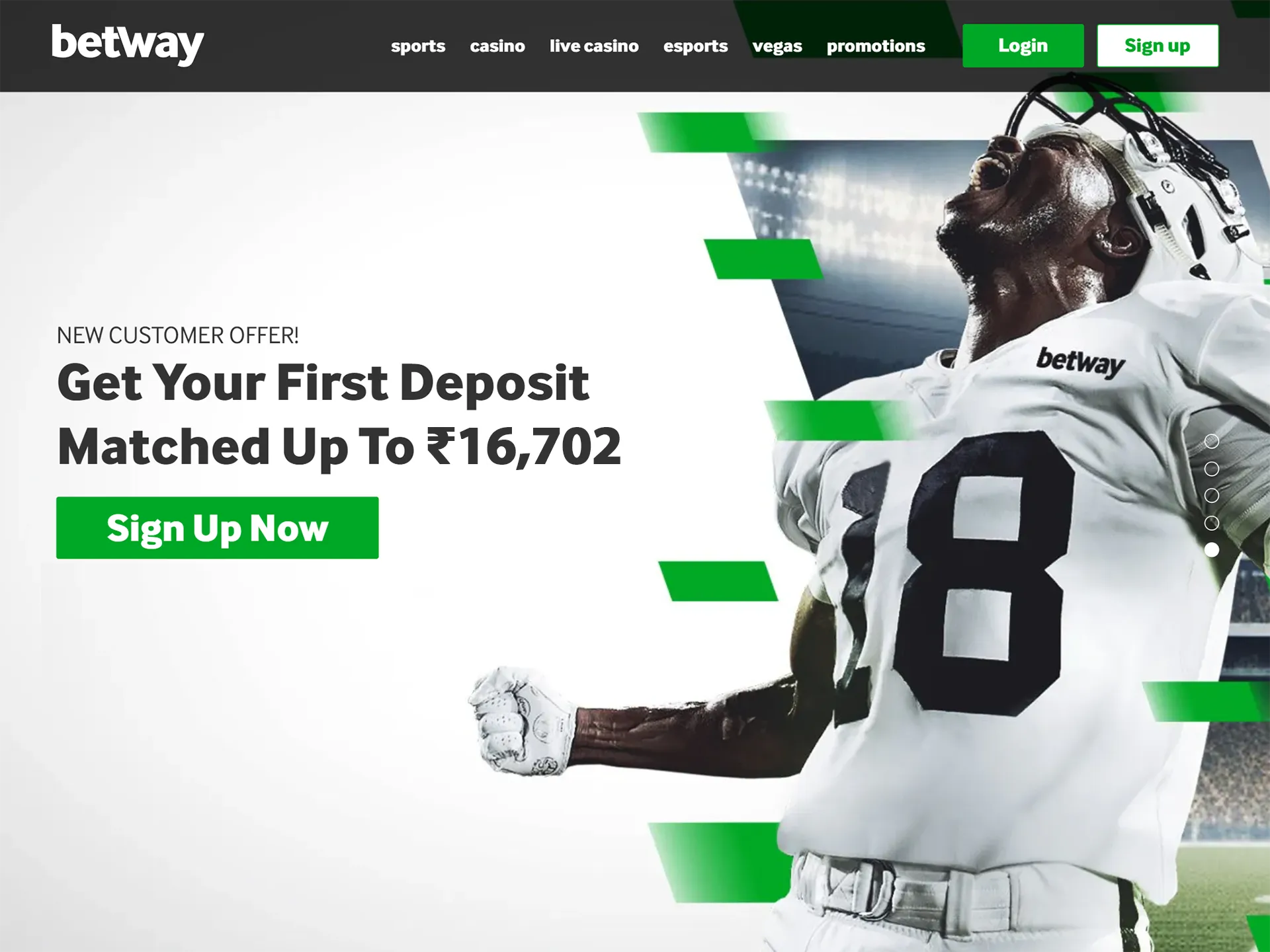 Go to the official Betway platform.