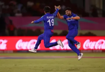 ‌AFG vs PNG | Twitter laughs as cheeky Rashid Khan gatecrashes Fazalhaq Farooqi's post-match interview