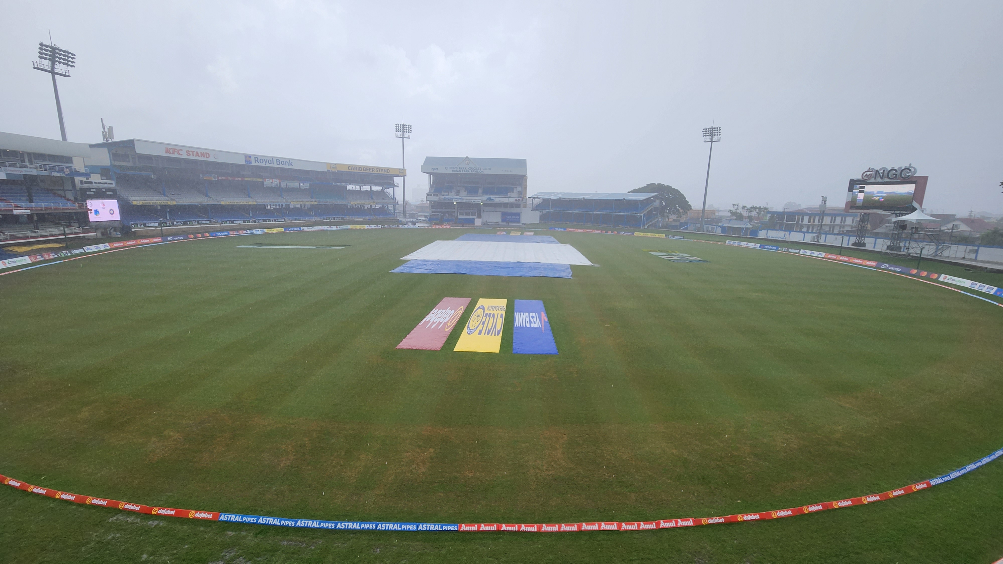 WI vs IND | Twitter reacts as relentless rain in Port of Spain draws the second Test 