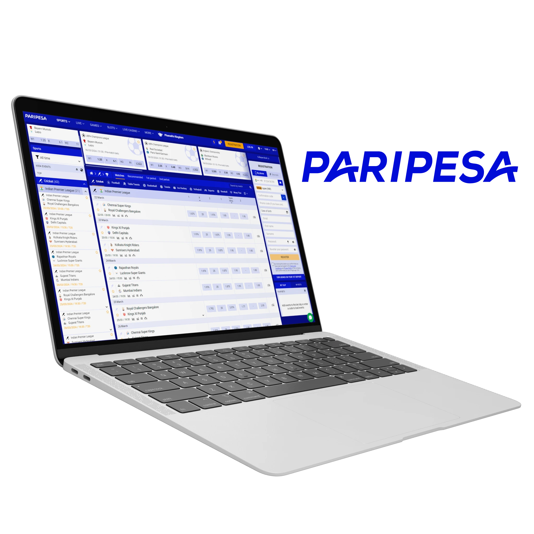 Paripesa is the best platform for daily betting registration for IPL.