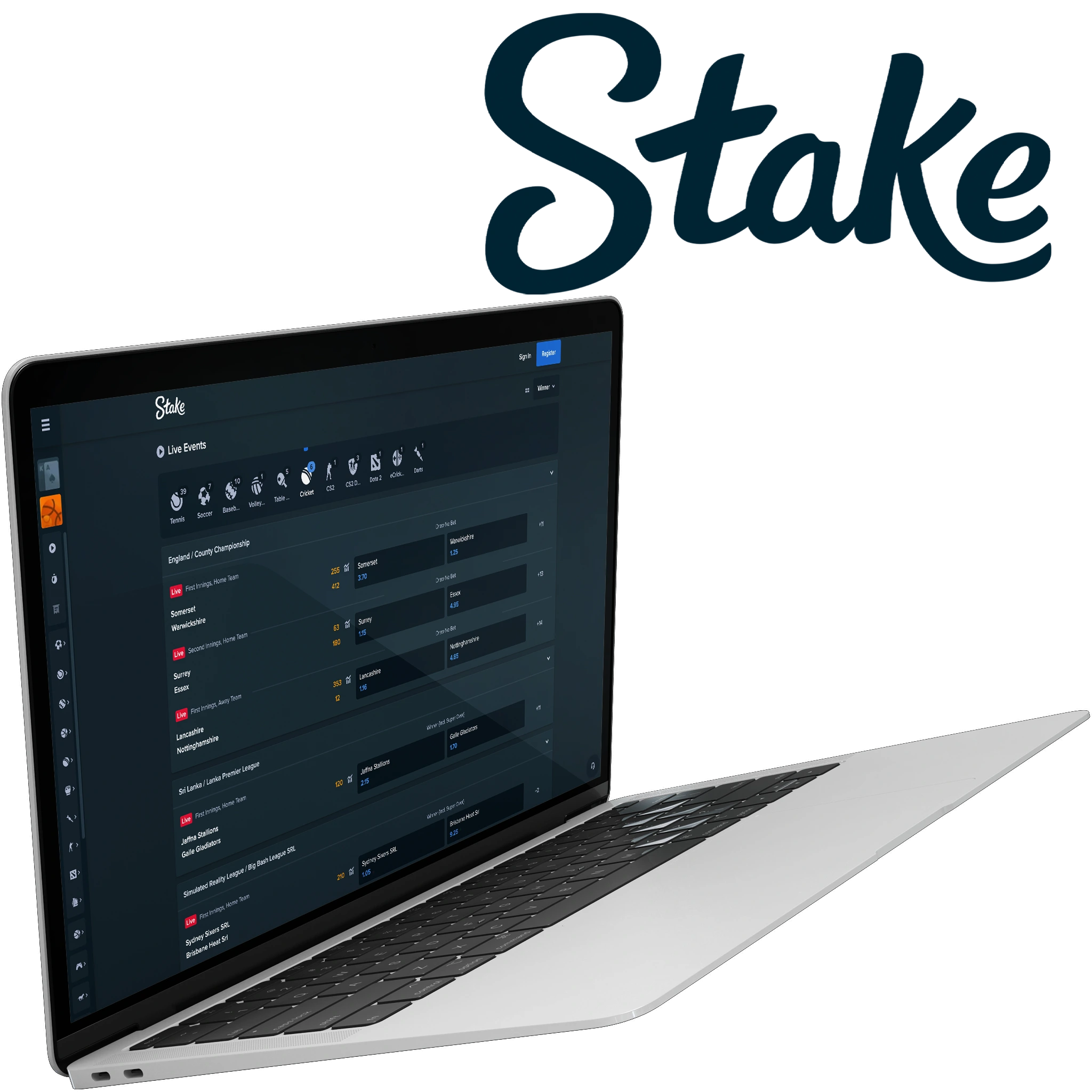 Stake is a reliable option for anyone looking to bet on cricket with great odds.